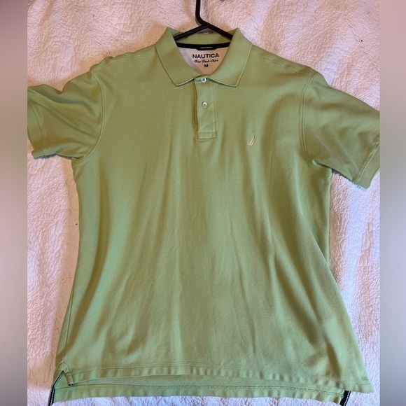 Men’s medium Nautica Polo shirt. Free deck. Green. Good condition barely worn - Picture 1 of 5